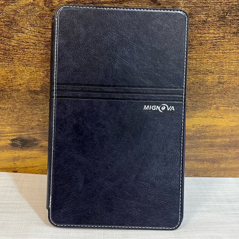 Mignova Slim Case Synthetic Leather Folio Book Cover Case with Card Pocket - Picture 2 of 11
